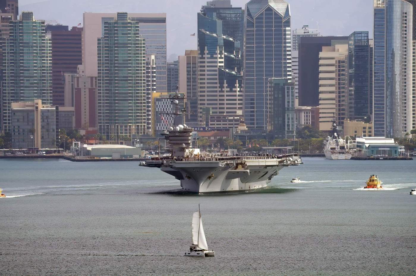 California aircraft carrier USS Carl Vinson diverted to Middle East for possible airstrikes against Houthi rebels