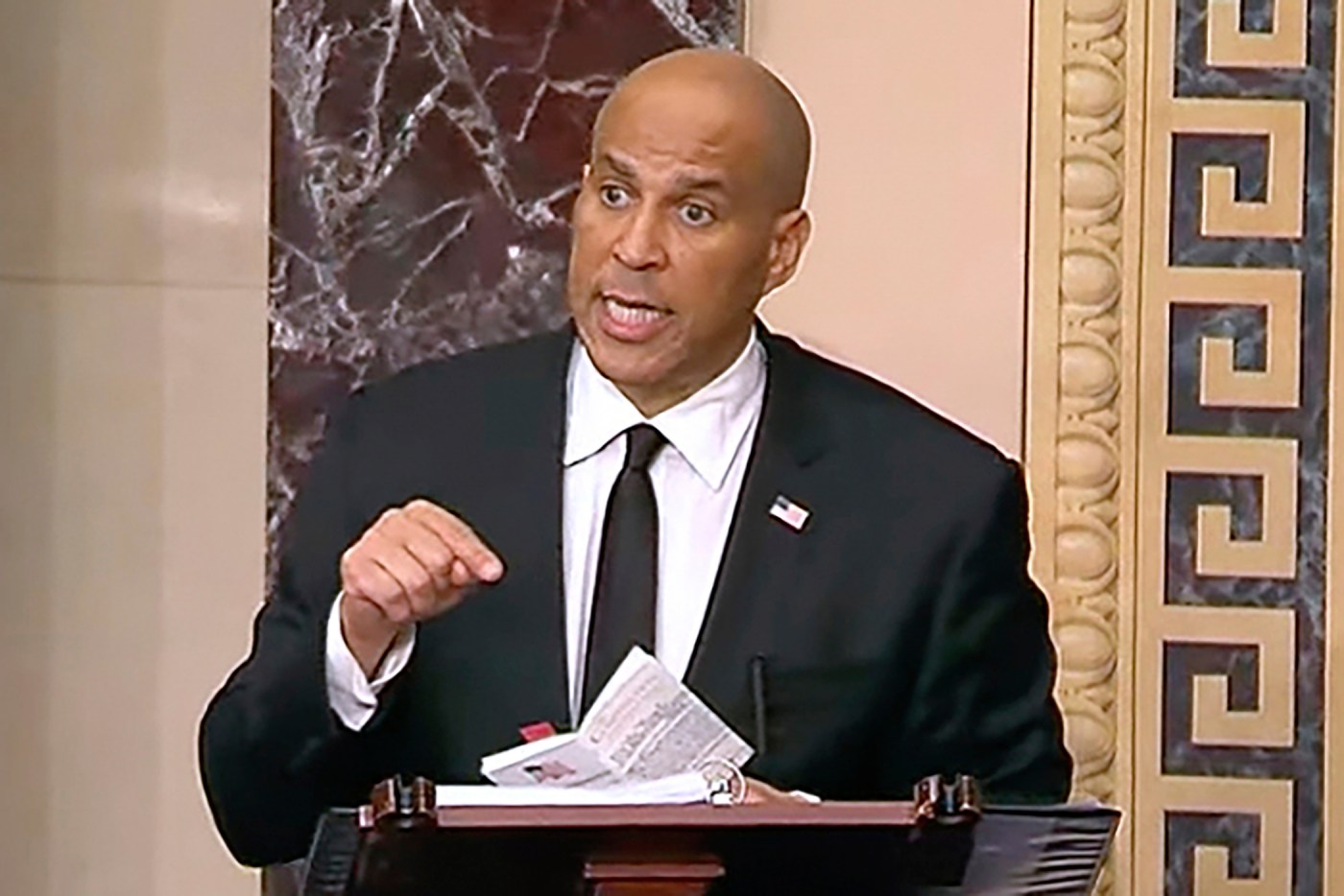 Watch live: Sen. Cory Booker’s marathon speech against Trump agenda now over 18 hours
