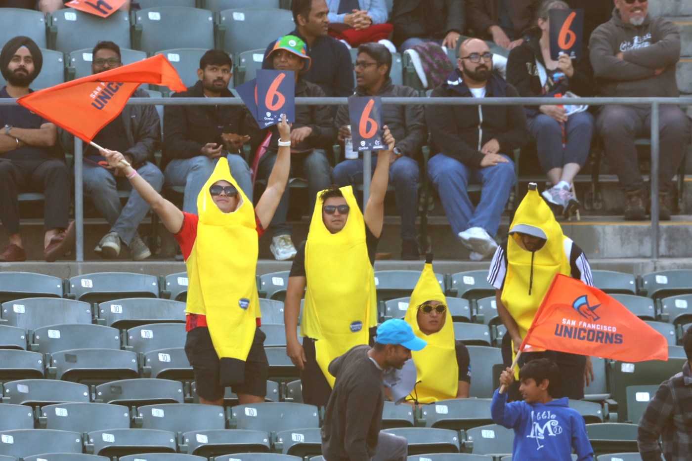 Fans go bananas for San Francisco Unicorns’ first-ever Major League Cricket game at Oakland Coliseum